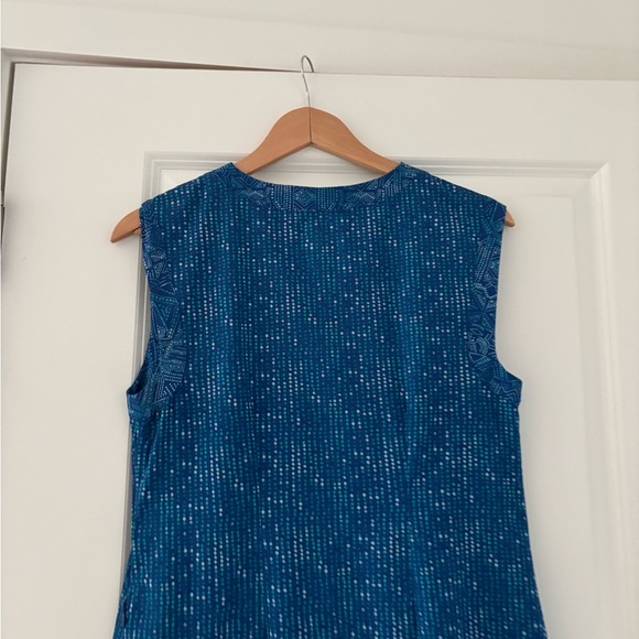 Title Nine Nimblene Cover Up Tunic Dress Matrix Blue Dot Outdoor - Picture 6 of 7